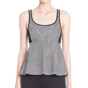 NWT Rebecca Minkoff Peplum Vita Sleeveless Open Back Top Size Medium